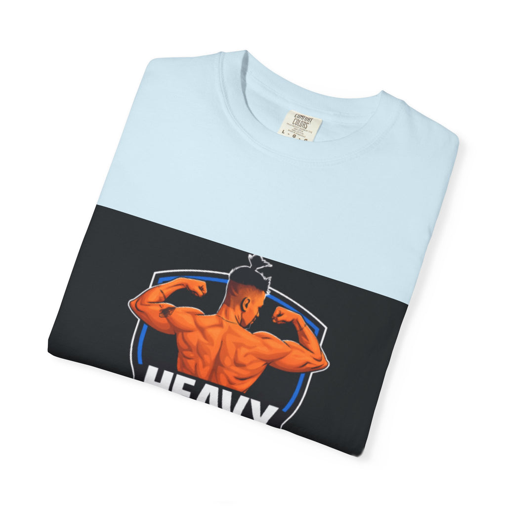 Heavy No More Fitness T-Shirt — Muscle Back Graphic Tee