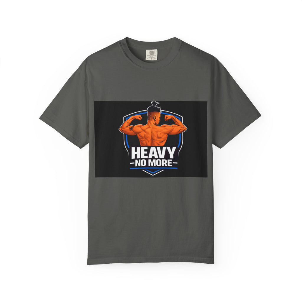 Heavy No More Fitness T-Shirt — Muscle Back Graphic Tee